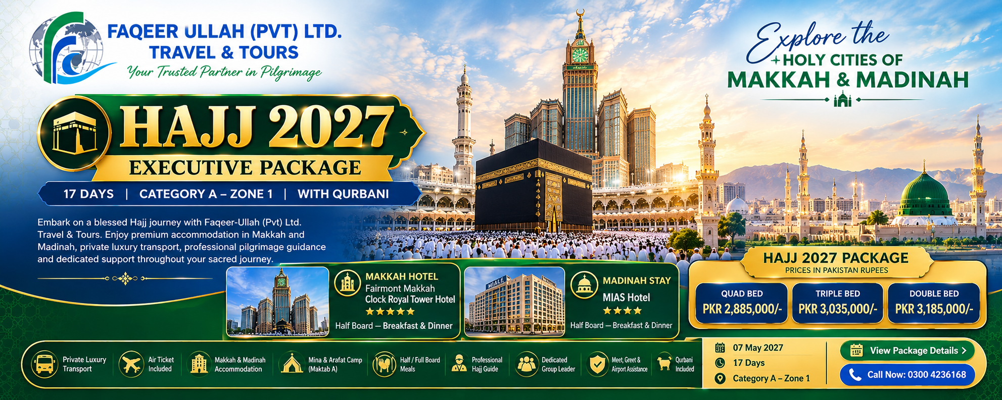 Hajj 2027 Executive Package - Faqeer Ullah Travel & Tours